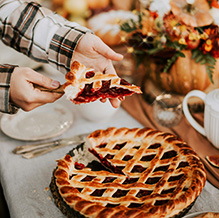 カボチャの美味しい季節。秋の限定メニューとして。感謝祭にいただくパンプキンパイはいかがでしょうか